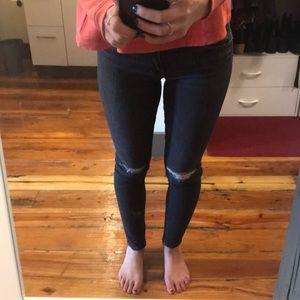Washed Black Lucky Brand Skinny Jeans